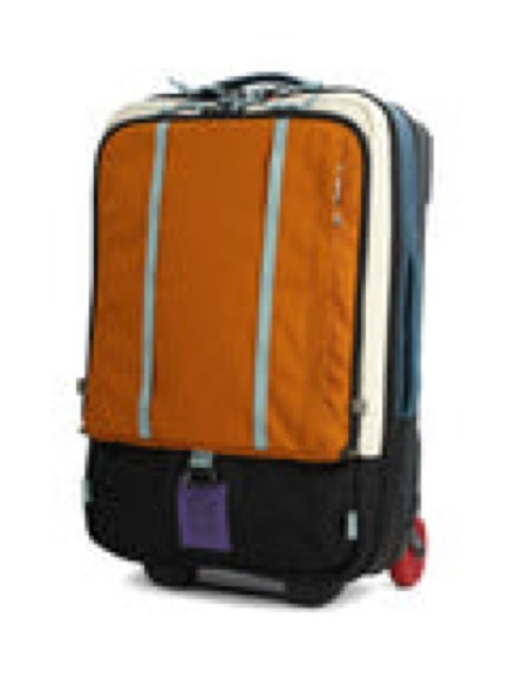NWT Topo designs Global Travel Bag Roller - 
Pond Blue / Spice